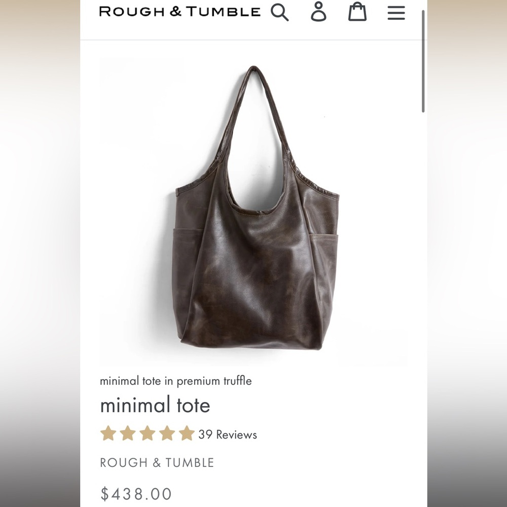 Rough and Tumble minimal tote